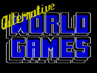 Alternative World Games title screen for ZX Spectrum